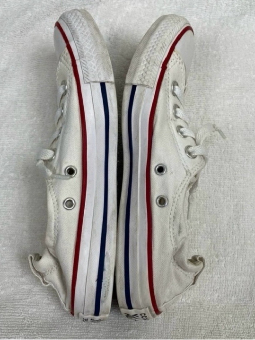 Converse Women White Chuck Taylor All Star Shoreline Slip Low Top Sneaker Size 7 - Picture 4 of 16
